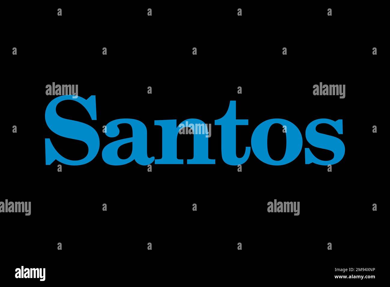 Santos Limited, Logo, Black Background Stock Photo Alamy