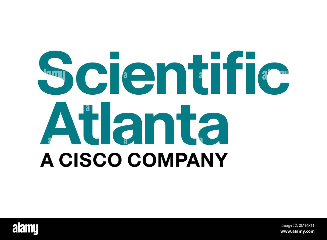 Scientific Atlanta, Logo, White background Stock Photo