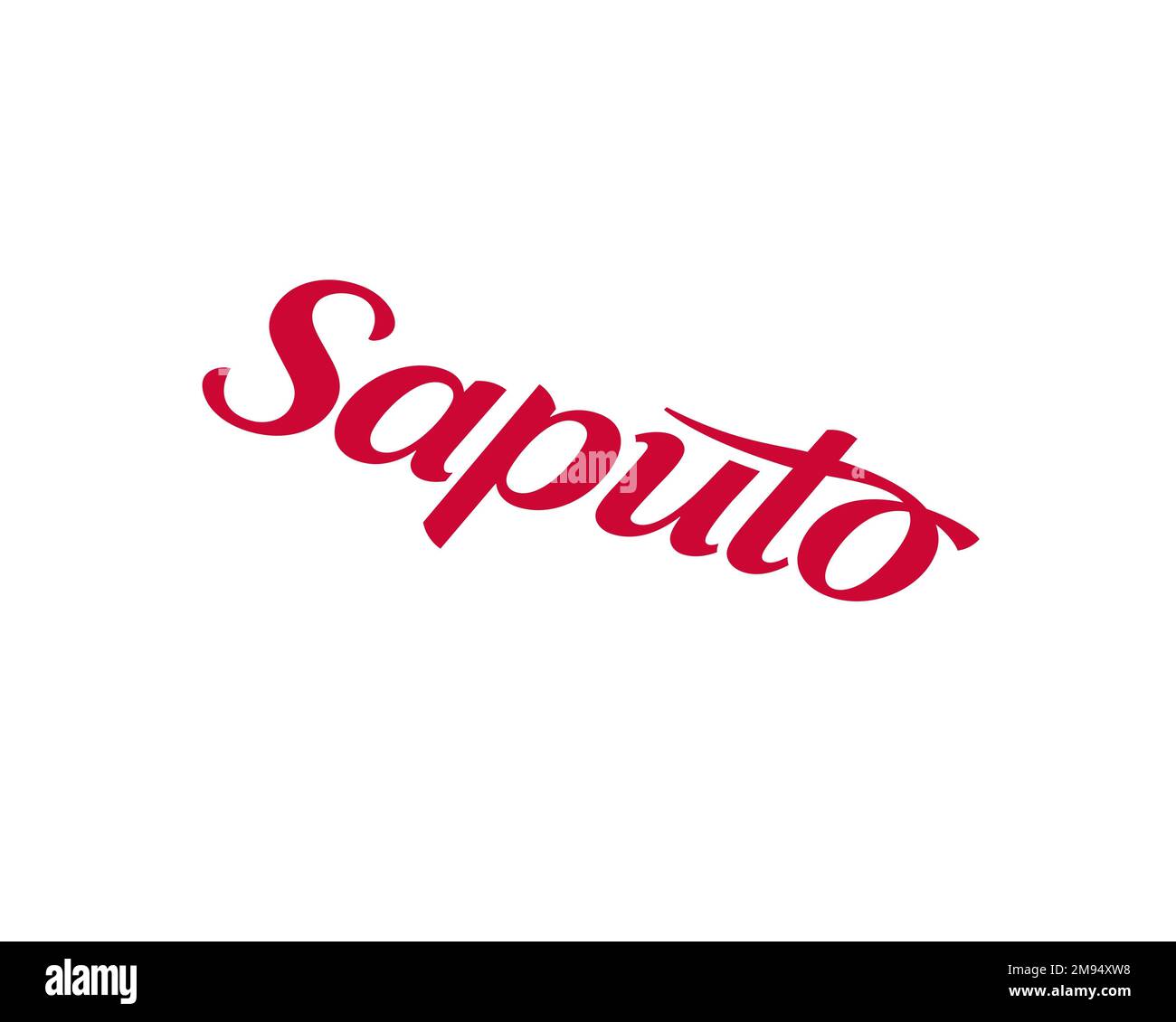Saputo Inc. rotated logo, White background B Stock Photo Alamy