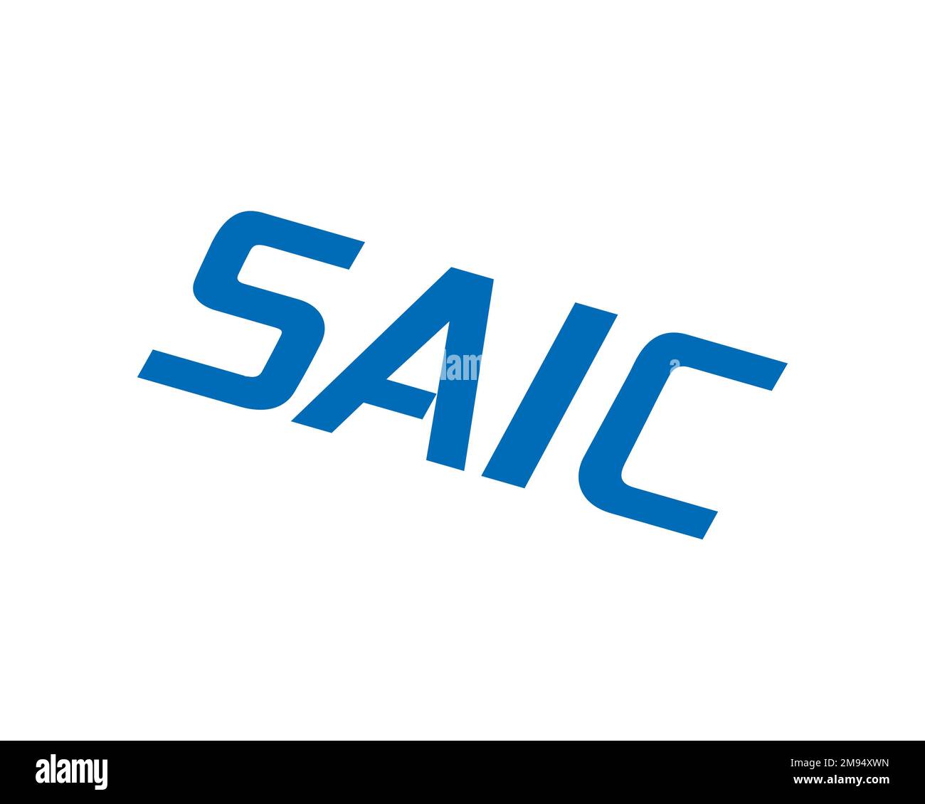 Science Applications International Corporation, rotated logo, white