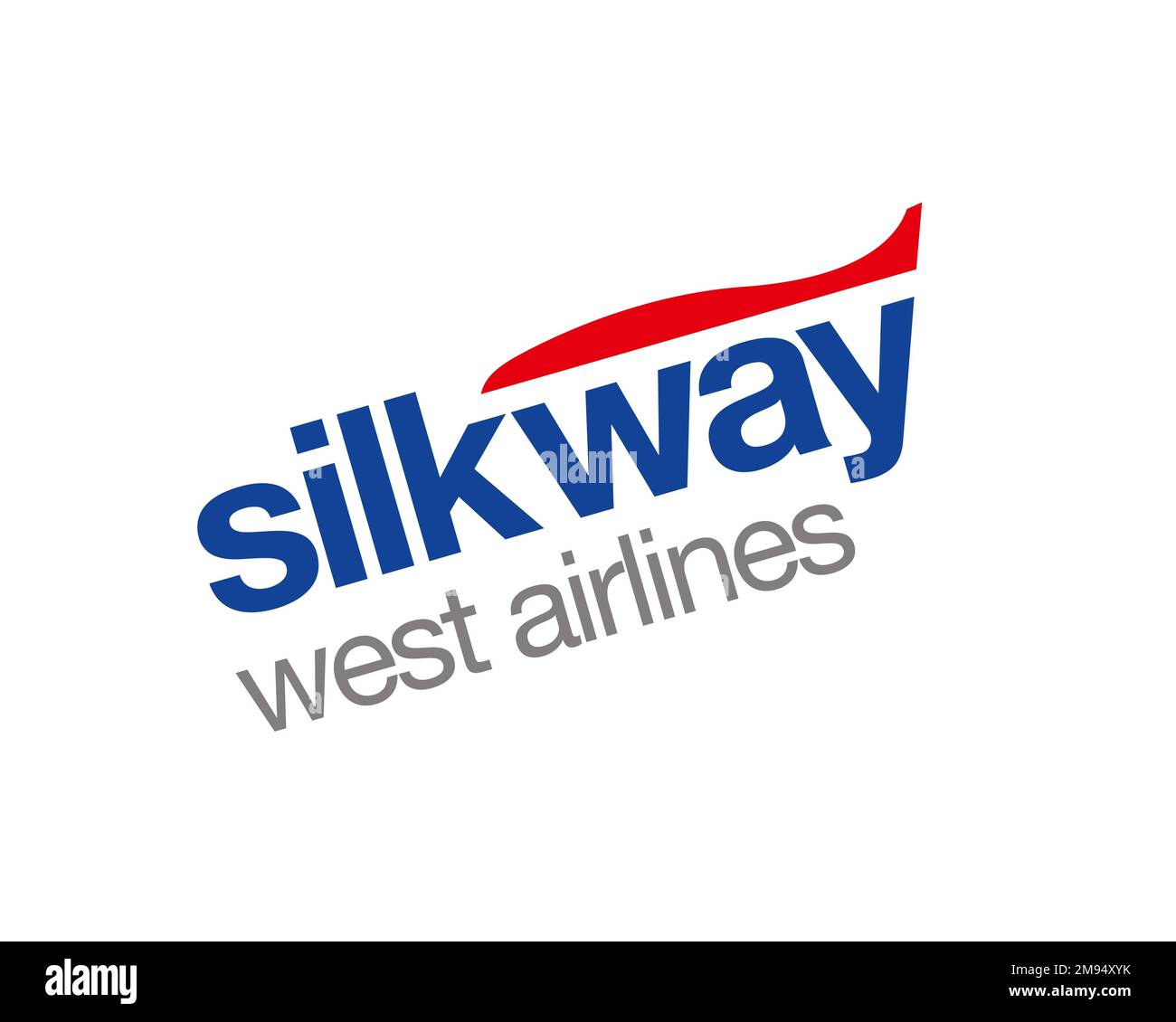 Silk Way West Airline, Rotated Logo, White Background Stock Photo Alamy