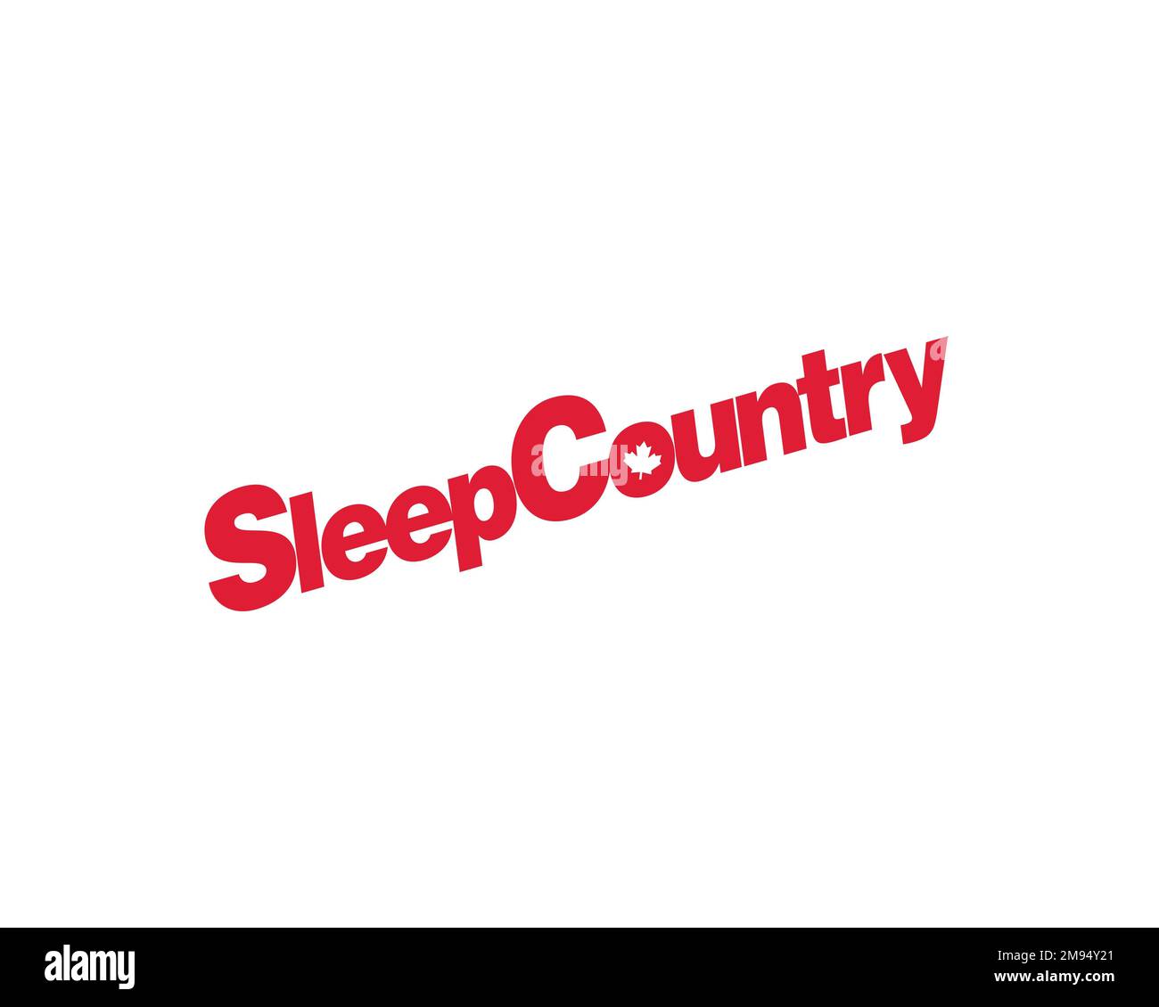 Sleep Country Canada, rotated logo, white background Stock Photo Alamy