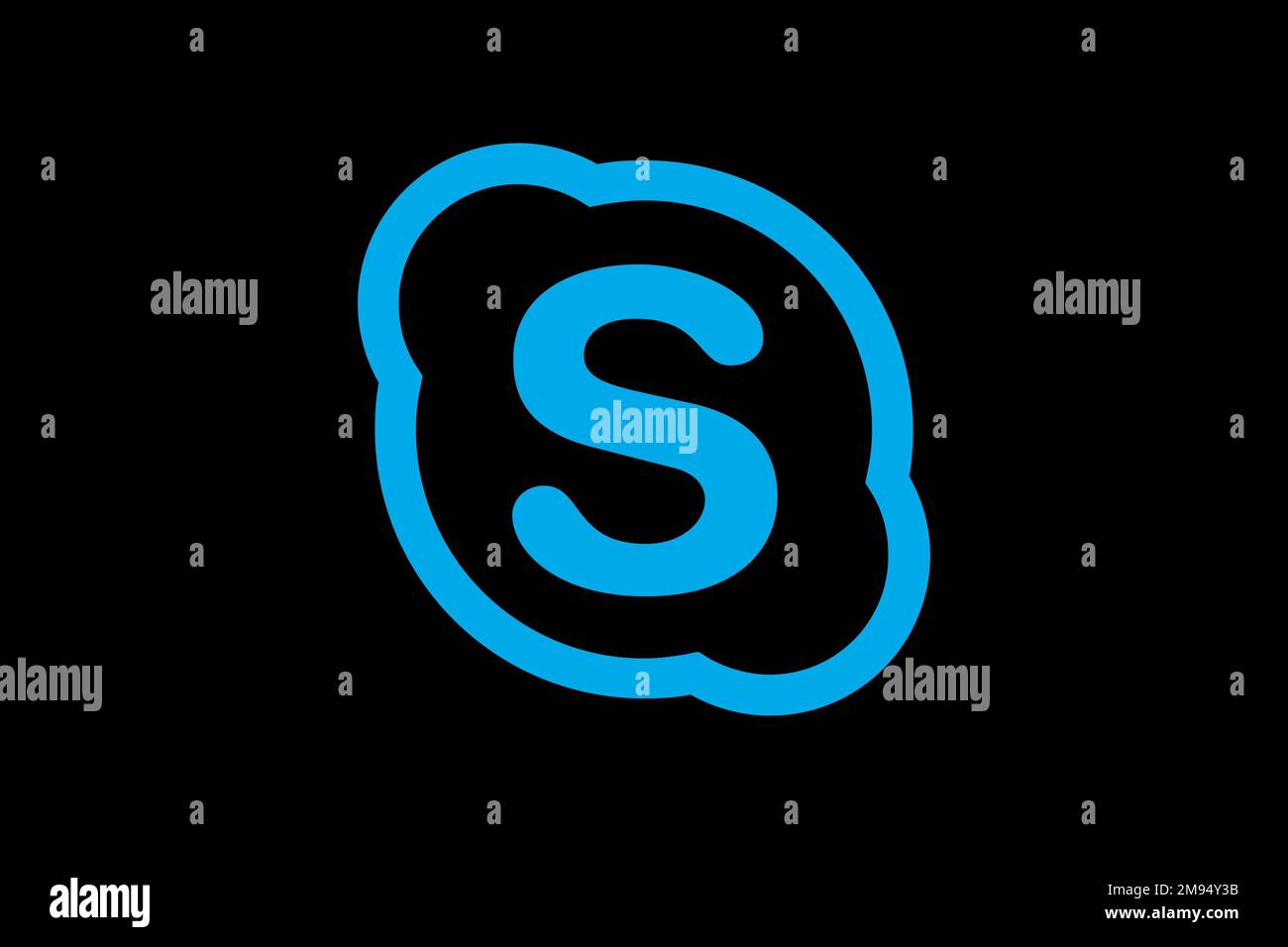Skype for Business Server, Logo, Black background Stock Photo - Alamy