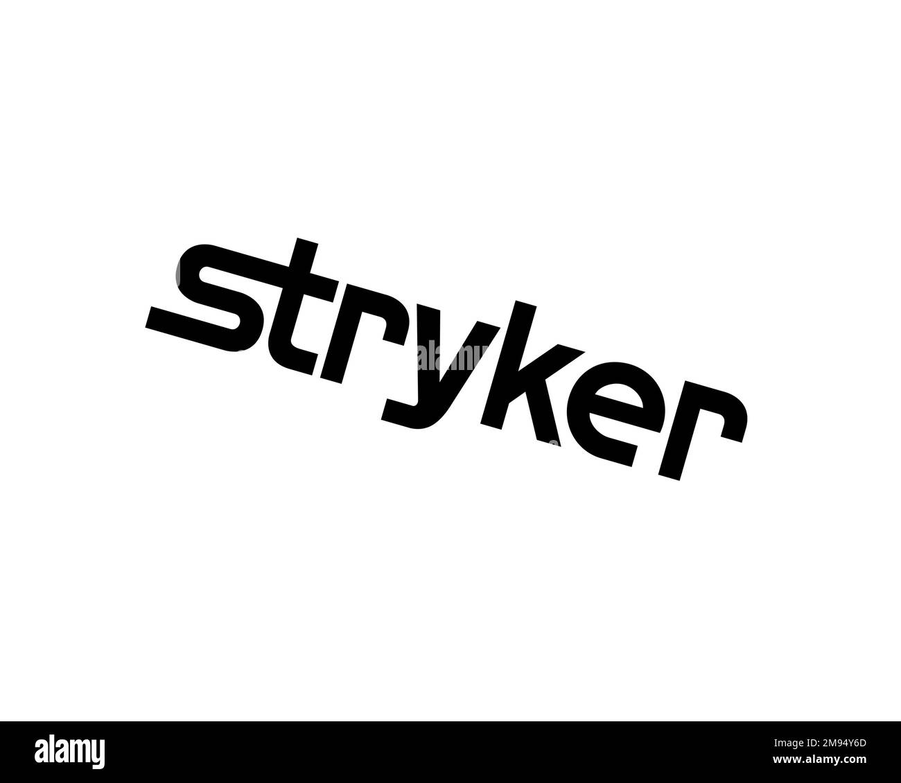 Stryker Corporation, Rotated Logo, White Background B Stock Photo - Alamy