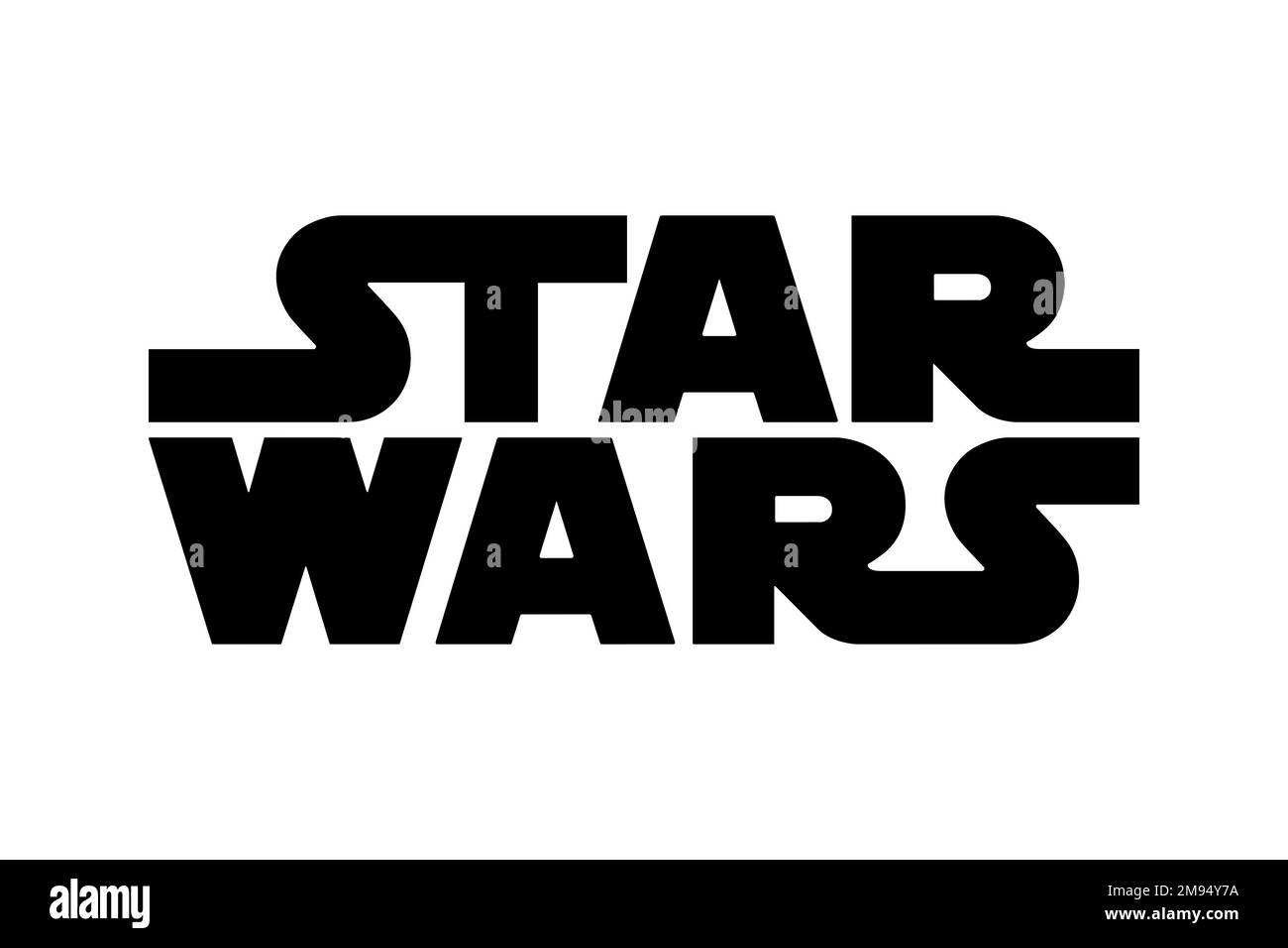 Star Wars, Logo, White background Stock Photo