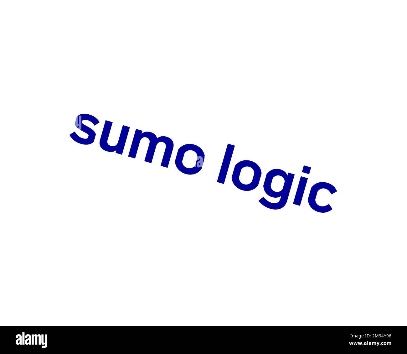 Sumo Logic, Rotated Logo, White Background B Stock Photo Alamy