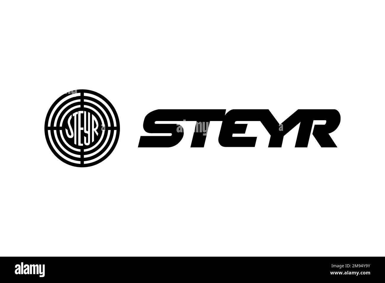 Steyr Daimler Puch, Logo, White background Stock Photo