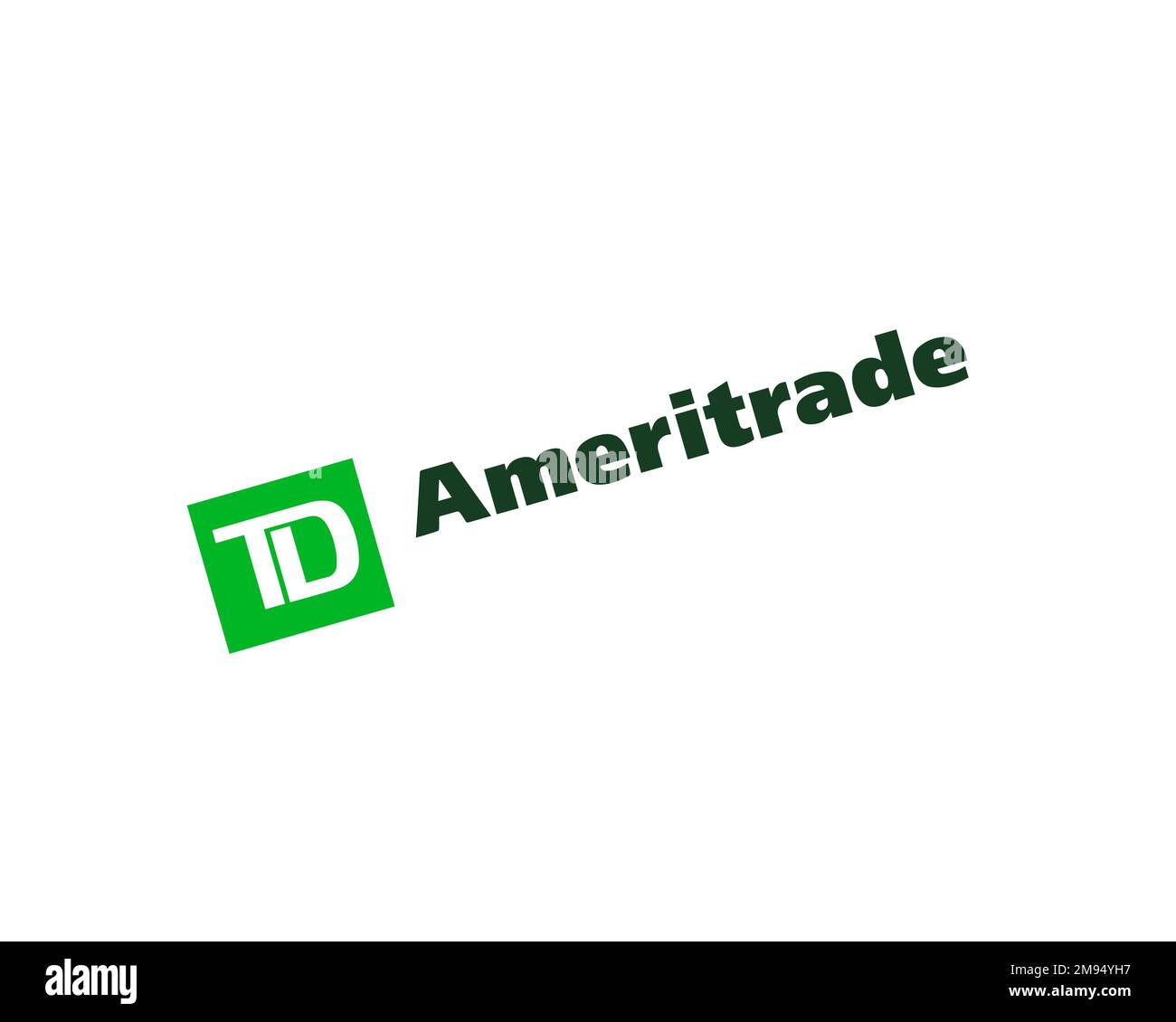 TD Ameritrade, rotated logo, white background Stock Photo Alamy