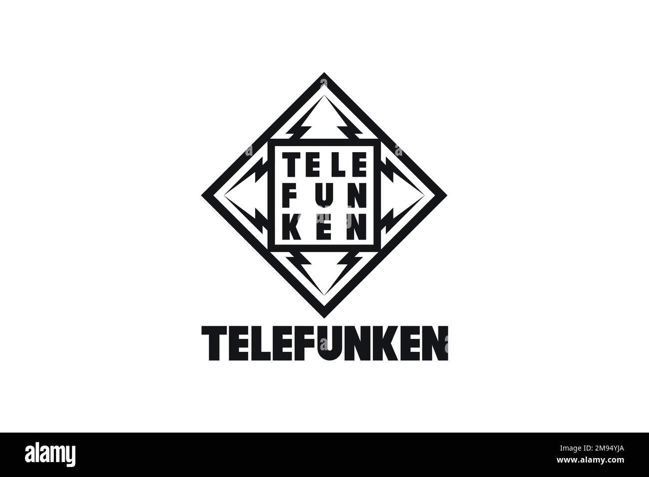 Telefunken, Logo, White background Stock Photo