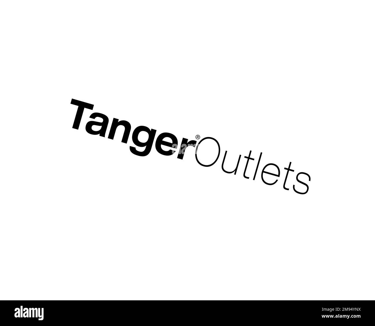 Tanger Factory Outlet Centers, Rotated Logo, White Background B Stock