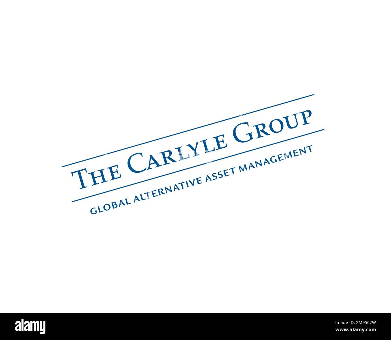 The Carlyle Group, rotated logo, white background Stock Photo Alamy