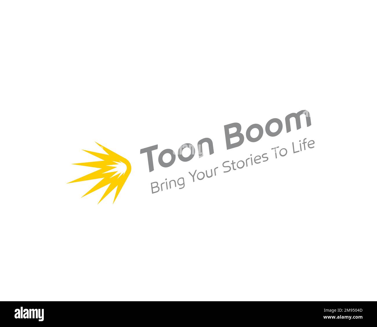 Toon Boom Animation, Rotated Logo, White Background Stock Photo Alamy