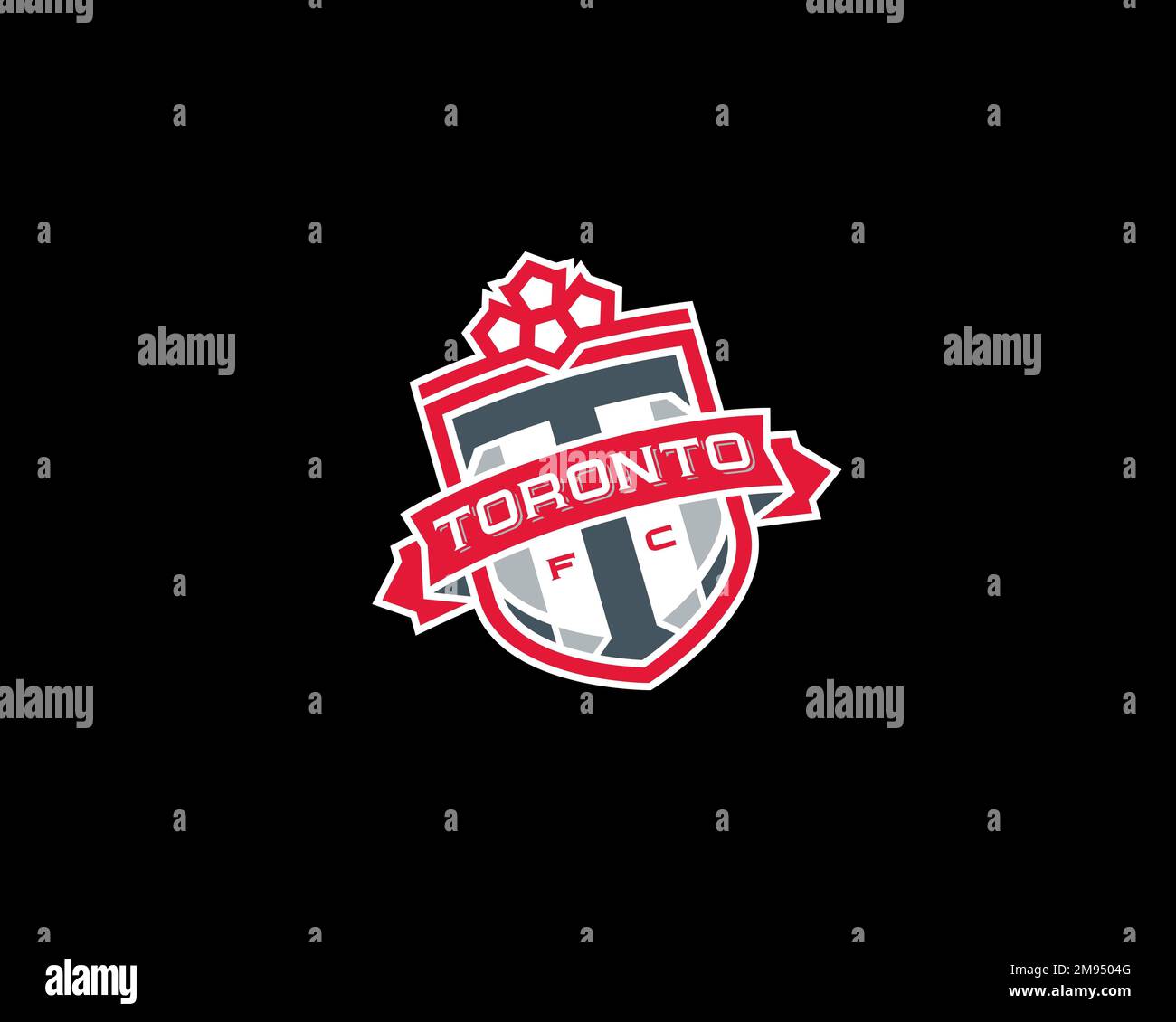 Toronto FC, Rotated Logo, Black Background Stock Photo - Alamy