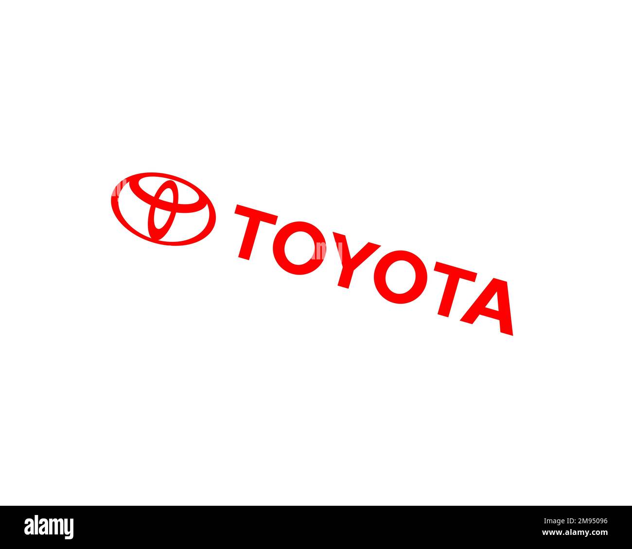 Toyota Canada Inc. rotated logo, white background B Stock Photo