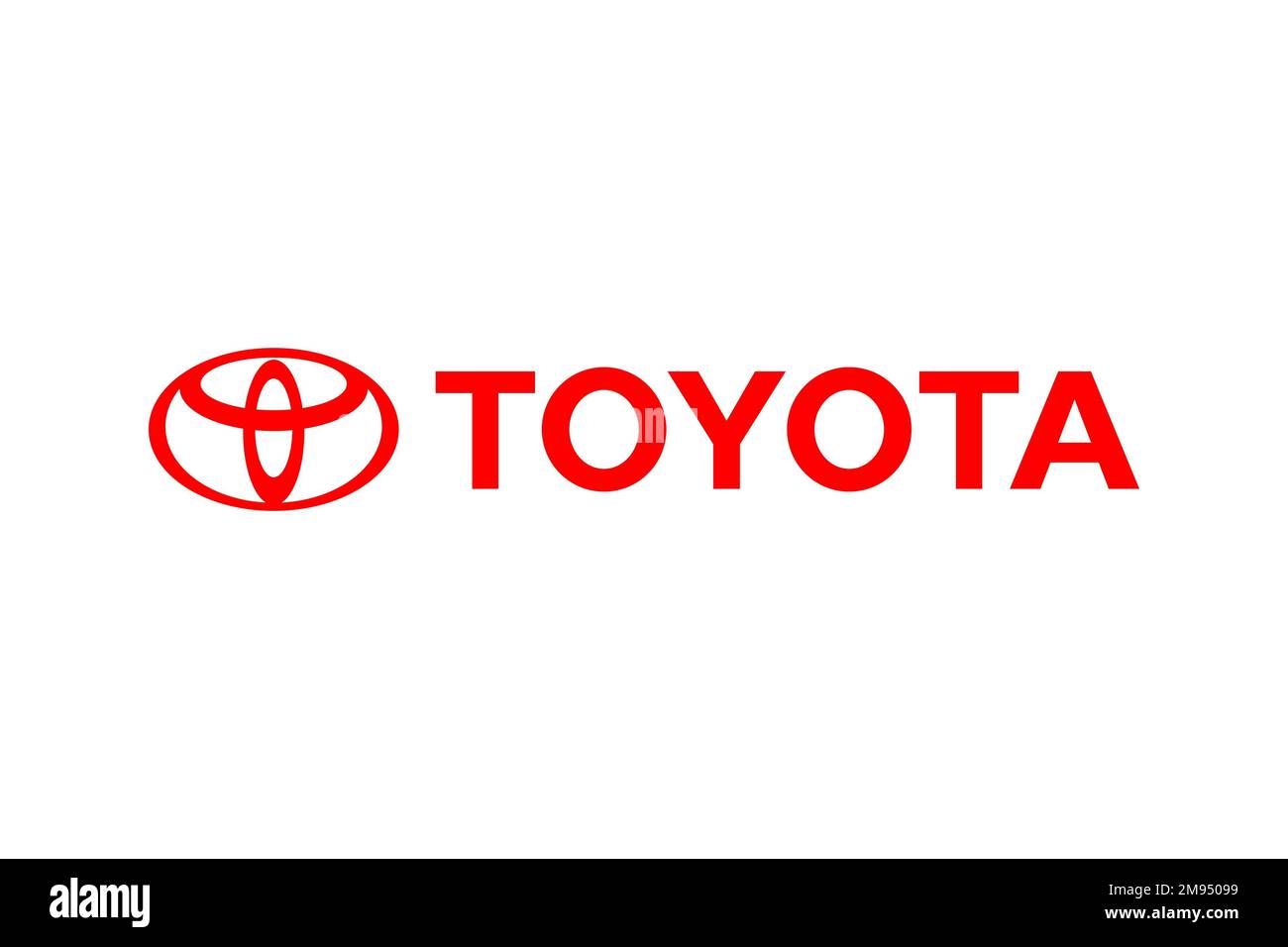 Toyota Canada Inc. logo, white background Stock Photo