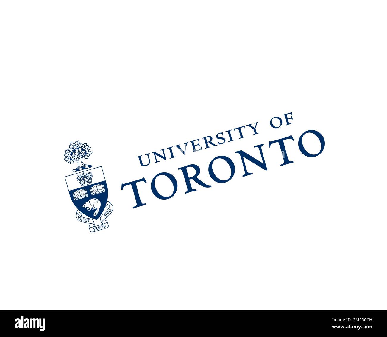 University of Toronto, rotated logo, white background Stock Photo Alamy