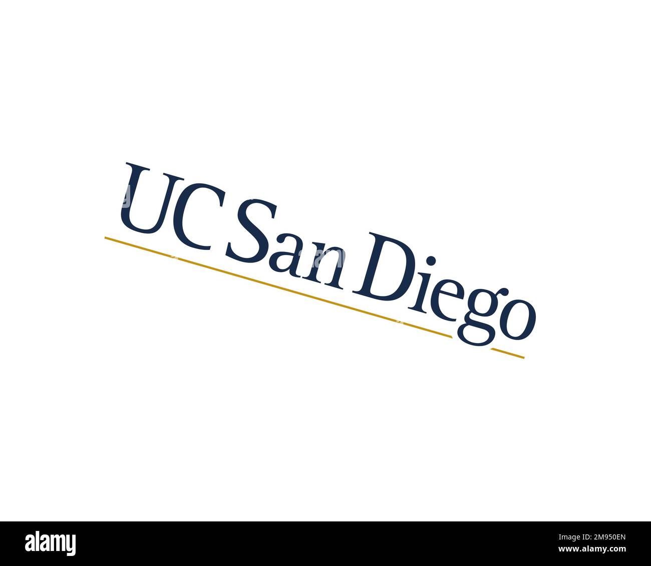 University of California San Diego, rotated logo, white background B