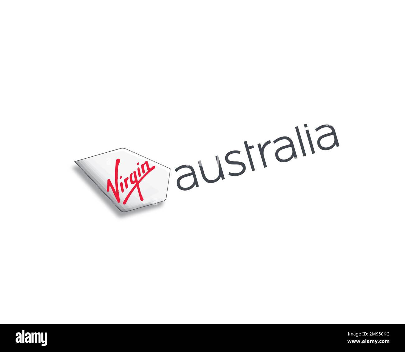 Virgin Australia, Rotated Logo, White Background Stock Photo Alamy