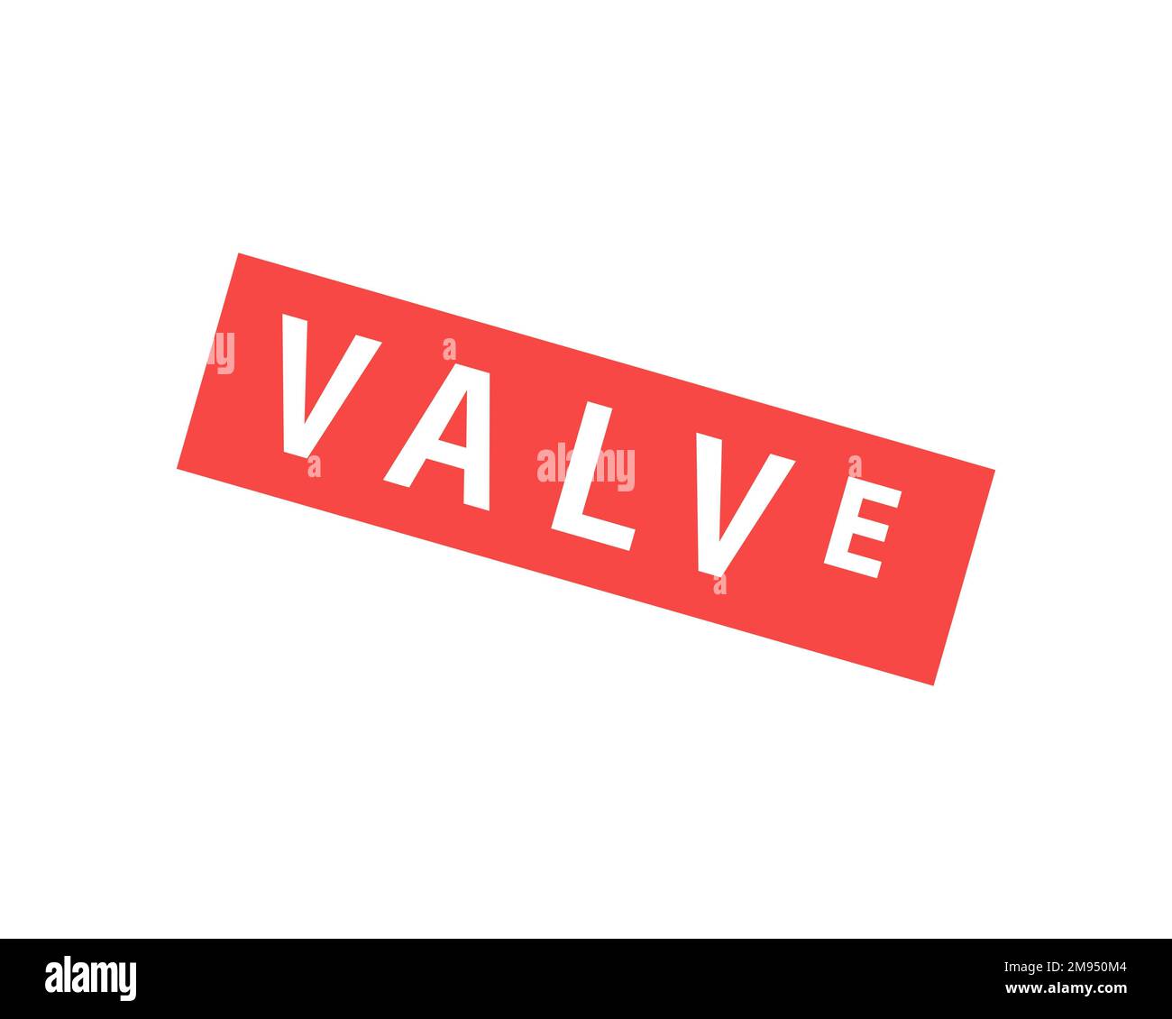 Valve Corporation, rotated logo, white background B Stock Photo Alamy