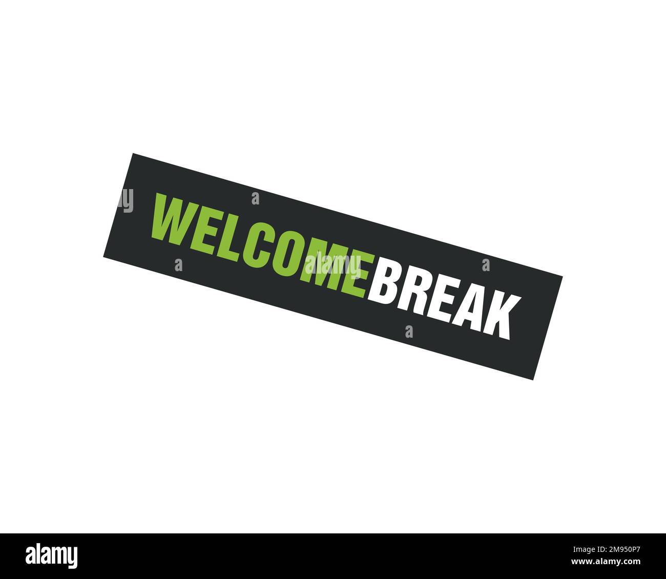 Break, rotated logo, white background B Stock Photo Alamy