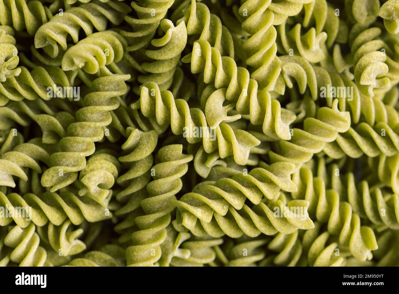 Pasta from mung beans. Glutenfree fusilli pasta. Alternative healthy