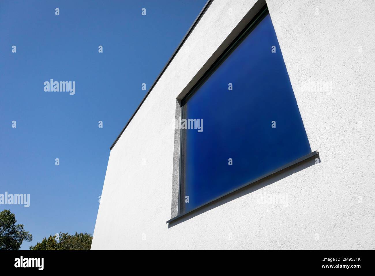 Energyefficient doubleglazed window in a window on the facade of a