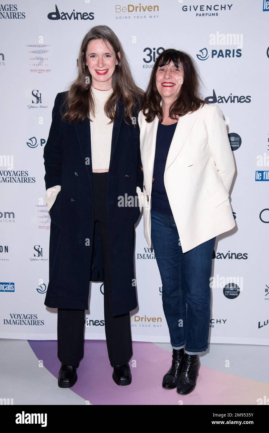 Celine Devaux and Sylvie Pialat attending the Photocall of 28th Lumieres Ceremony of the international press at the Forum des Images in Paris, France on January 16, 2023. Photo by Aurore Marechal/ABACAPRESS.COM Stock Photo