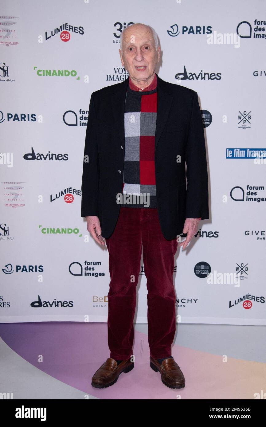 Michel Ocelot attending the Photocall of 28th Lumieres Ceremony of the international press at the Forum des Images in Paris, France on January 16, 2023. Photo by Aurore Marechal/ABACAPRESS.COM Stock Photo