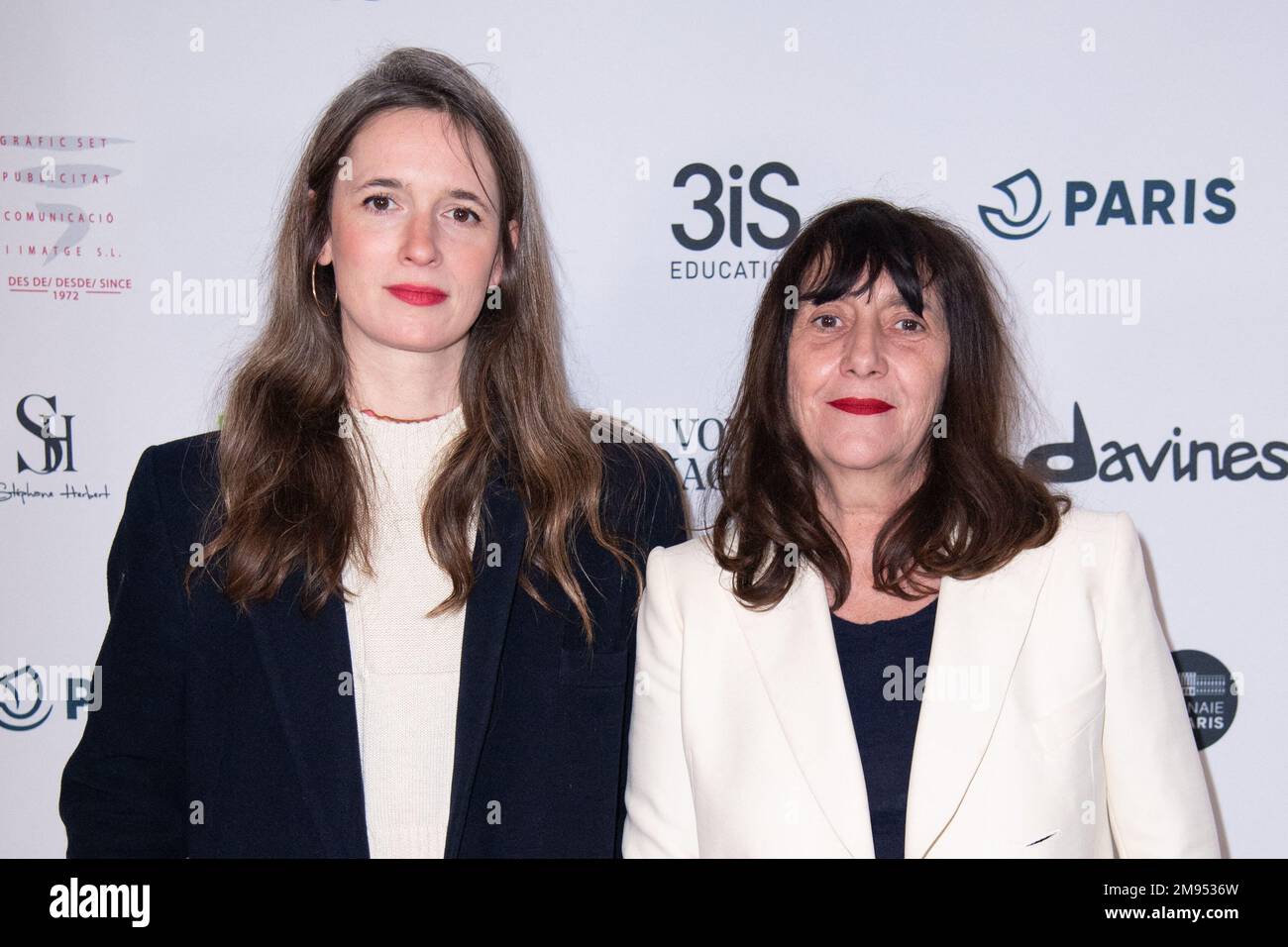 Celine Devaux and Sylvie Pialat attending the Photocall of 28th Lumieres Ceremony of the international press at the Forum des Images in Paris, France on January 16, 2023. Photo by Aurore Marechal/ABACAPRESS.COM Stock Photo