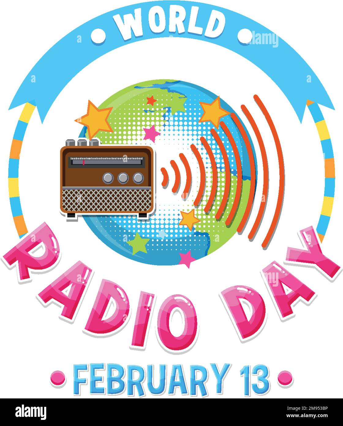 World Radio Day Banner illustration Stock Vector Image & Art - Alamy