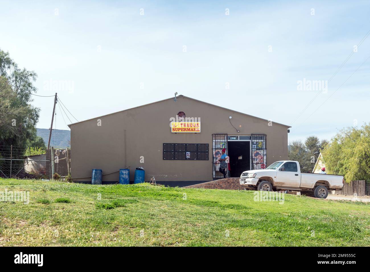 Van Wyksdorp, South Africa Sep 24, 2022 A street scene, with the