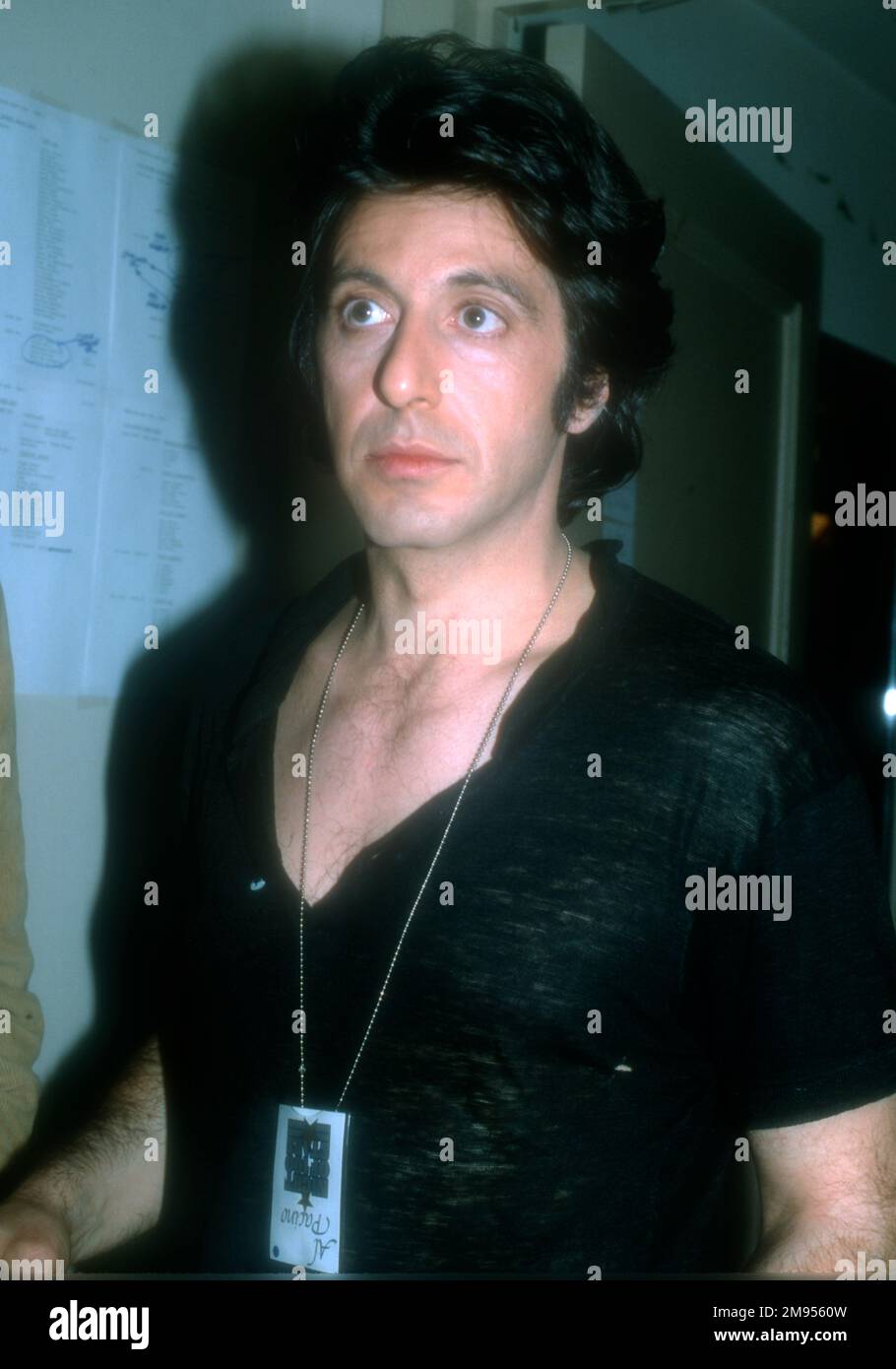 New York, New York, USA 19th February 1982 Actor Al Pacino poses