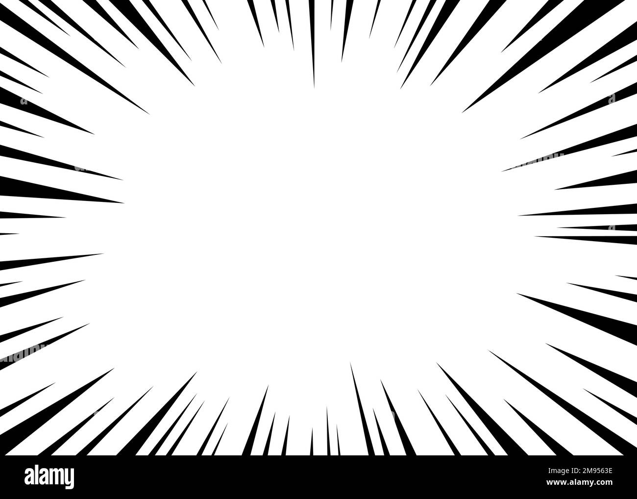 Radial motion speed lines for Manga comics or explosion drawing