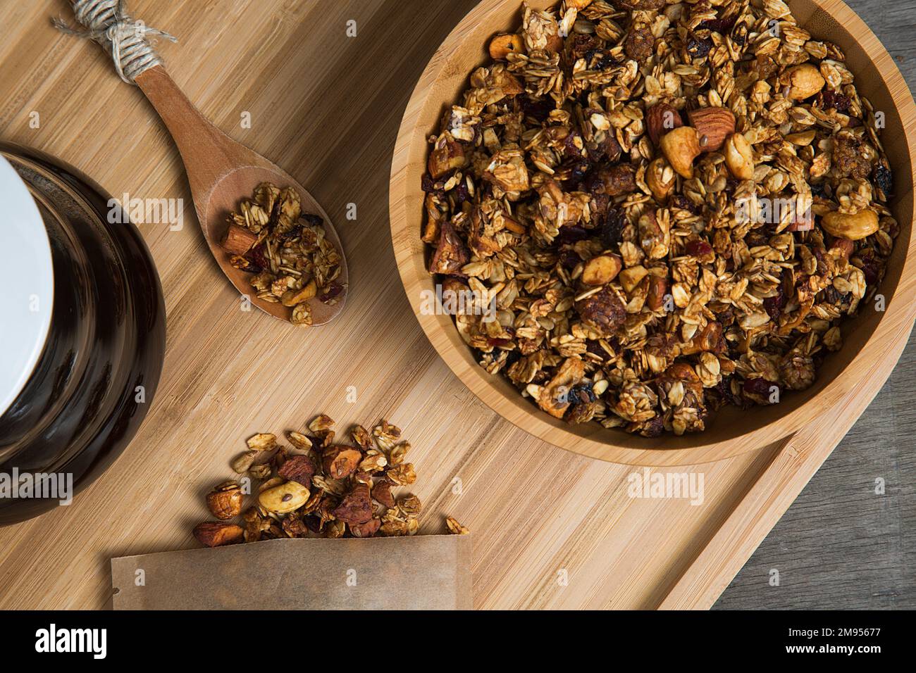 granola healthy food Stock Photo Alamy
