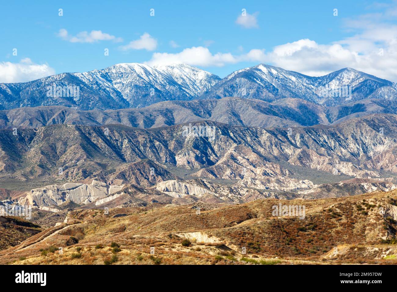 San Gabriel Mountains landscape scenery travel near Los Angeles in California, United States 