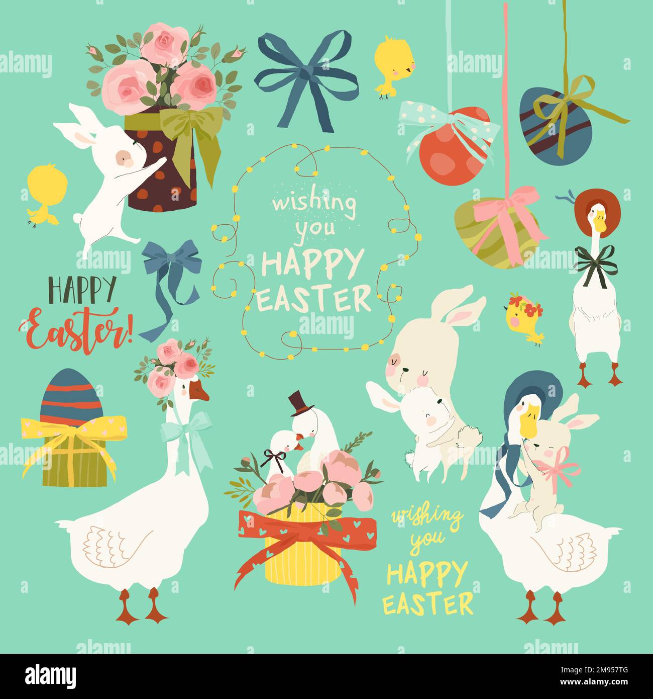 Cheering bunny Stock Vector Images - Alamy