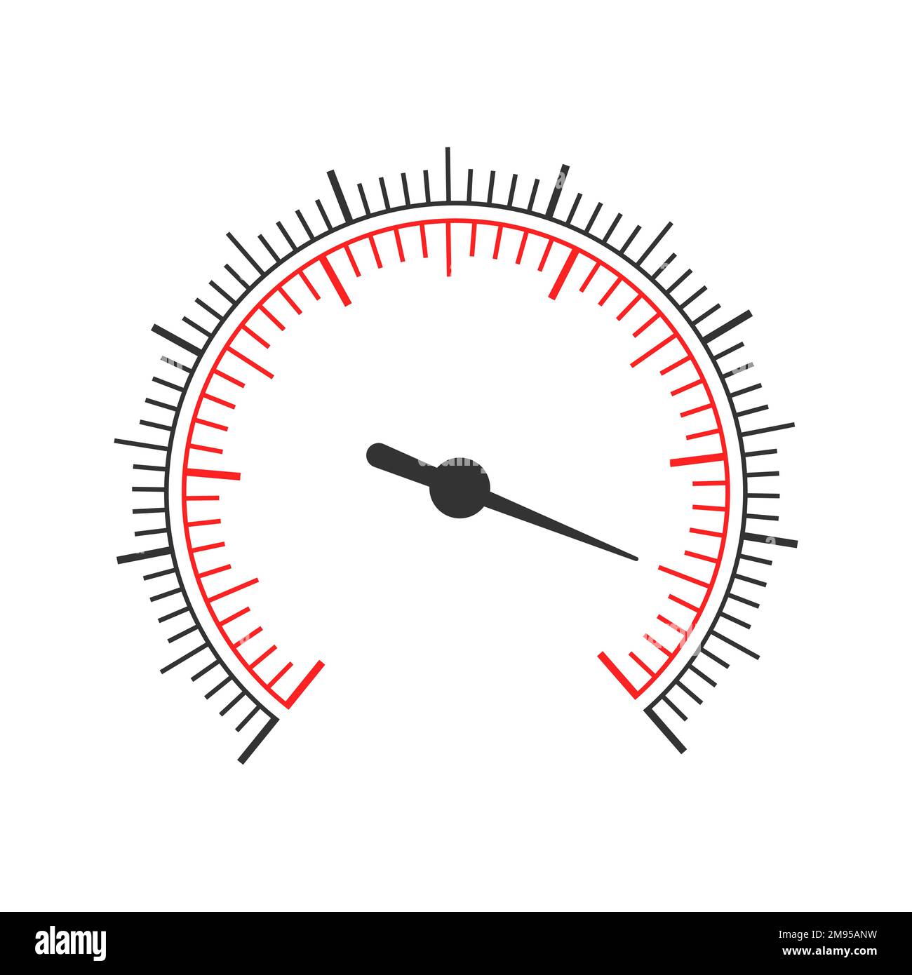 Round scale with two measuring charts and arrow. Template of pressure meter,  tachometer, speedometer, barometer dashboard isolated on white background.  Vector graphic illustration Stock Vector Image & Art - Alamy