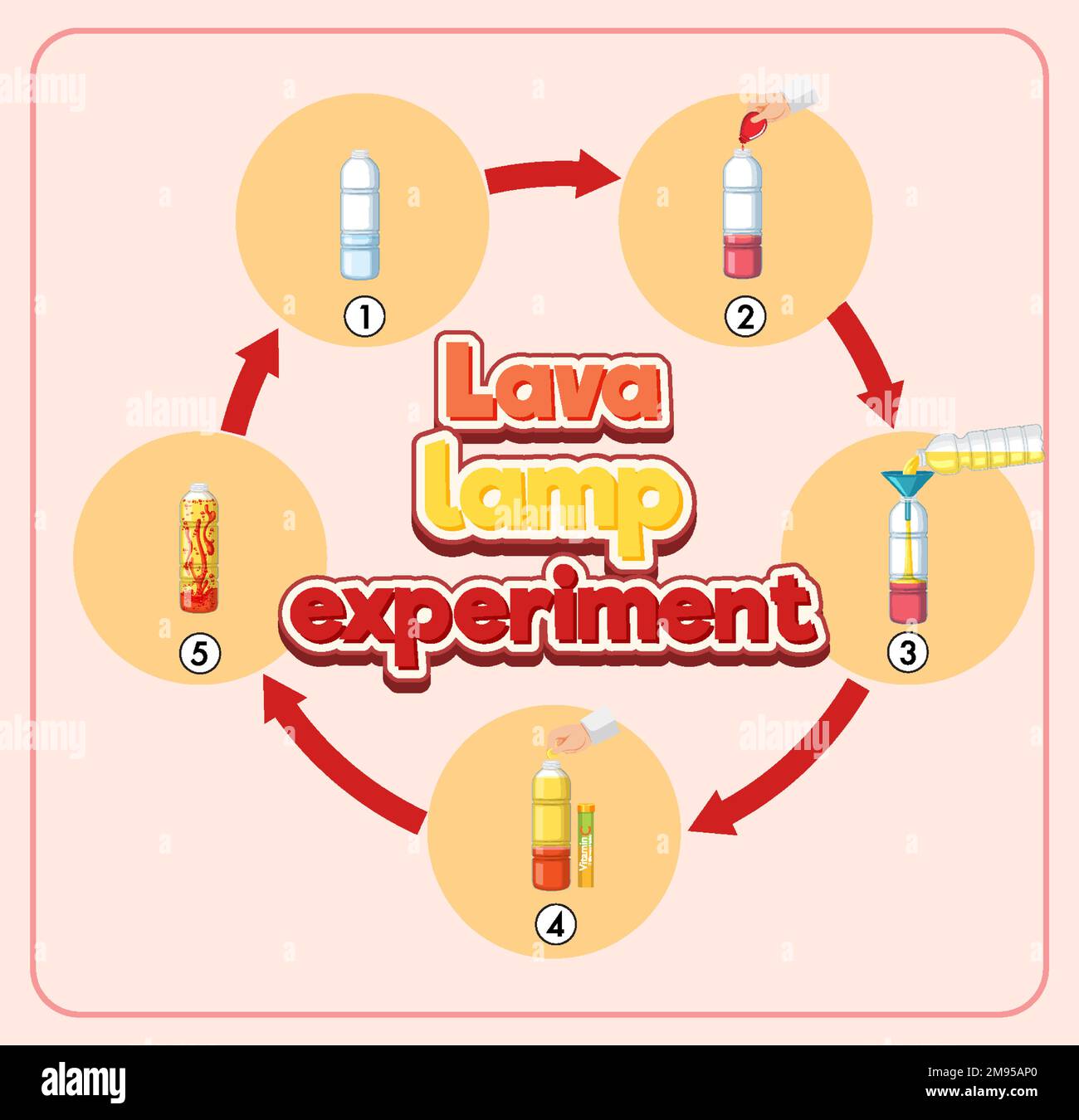 Lava lamp science experiment illustration Stock Vector Image & Art Alamy