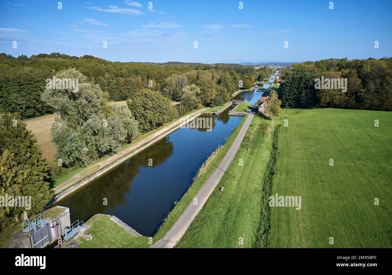 Canalization of the river doubs hi-res stock photography and images - Alamy