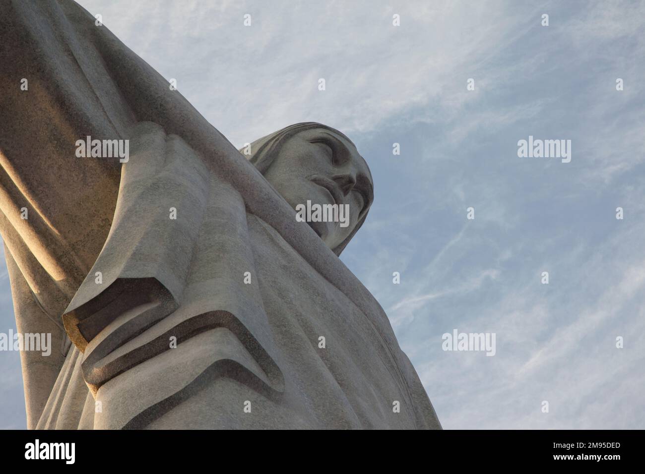 Brazil, Rio, the statue of Cristo Redentor (Christ the Redeemer) the worlds largest Art Deco Monument. Stock Photo