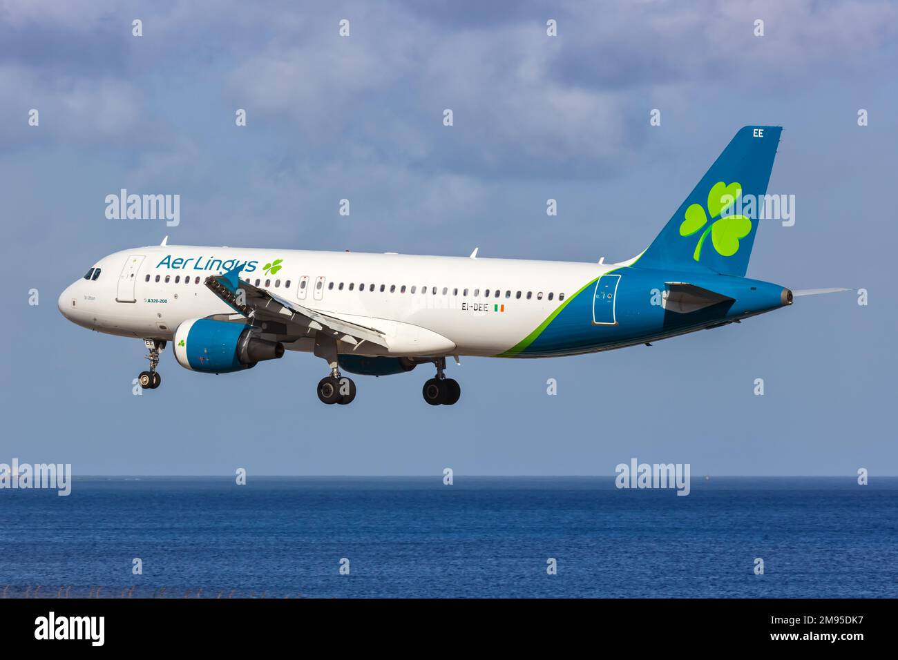 Lanzarote, Spain - September 17, 2022: Aer Lingus Airbus A320 airplane at Lanzarote airport (ACE) in Spain. Stock Photo