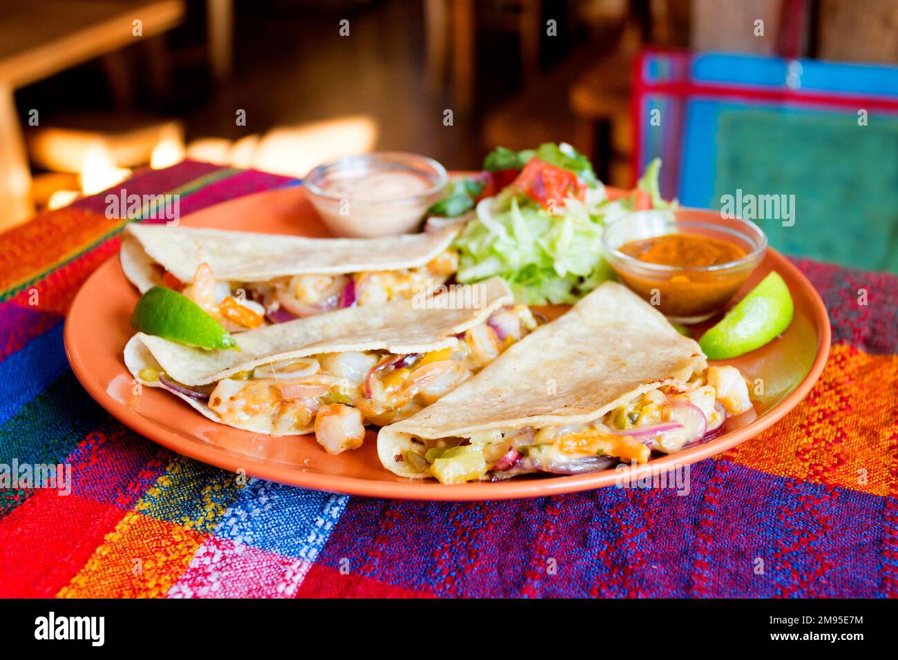 The quesadilla is a Mexican dish that consists of a corn or wheat