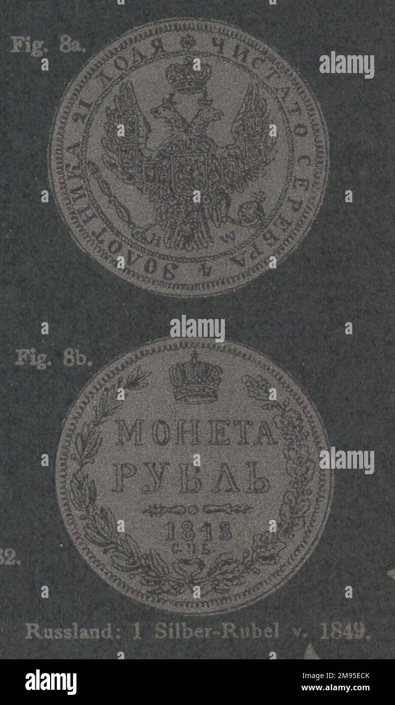 Antique 19th century germany numismatic illustrated coin catalogue with ...