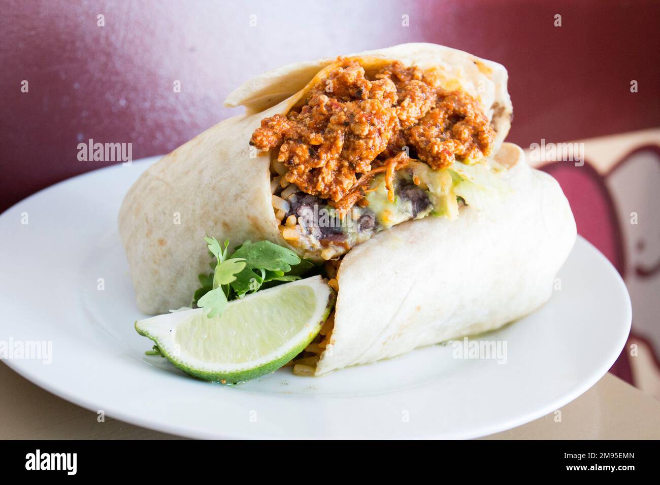 A burrito is a dish of Mexican and TexMex cuisine that was formed in