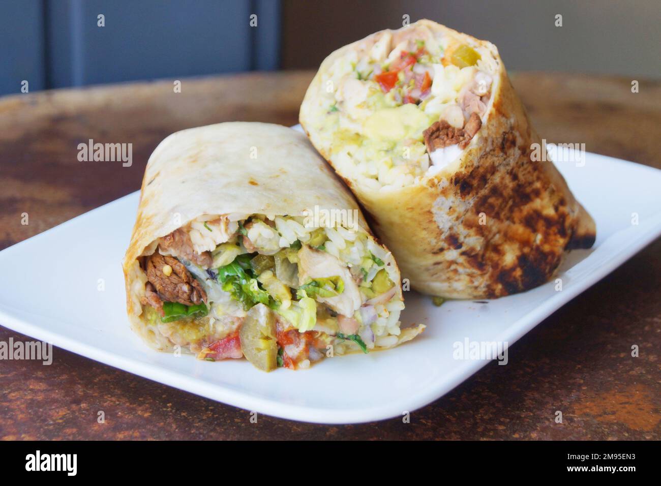 A burrito is a dish of Mexican and TexMex cuisine that was formed in