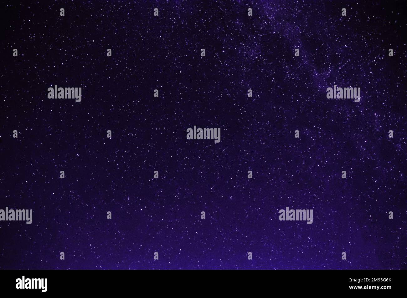 stars on the night purple black starry sky with the milky way Stock Photo