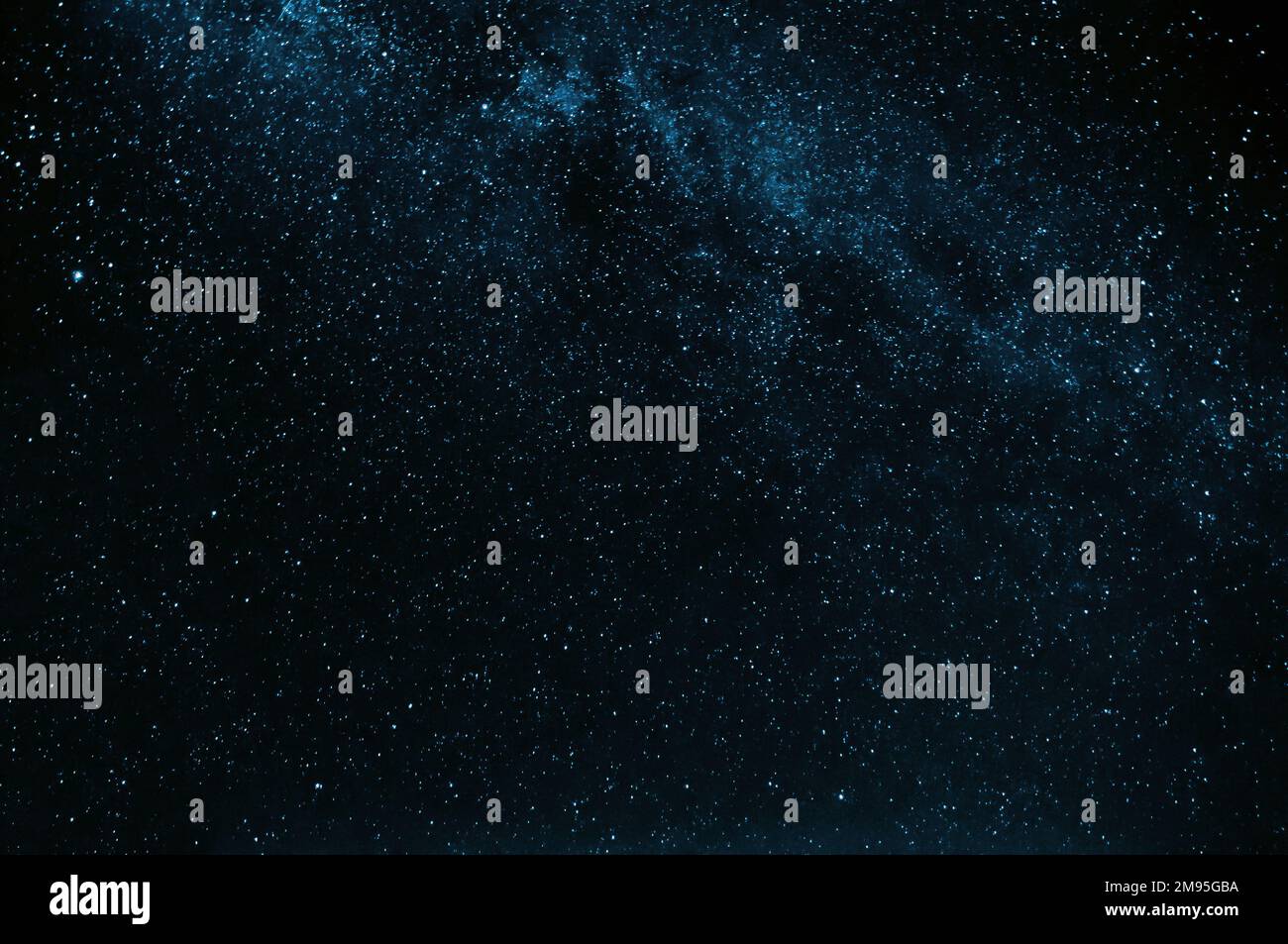 stars on the night dark blue starry sky with the milky way Stock Photo ...