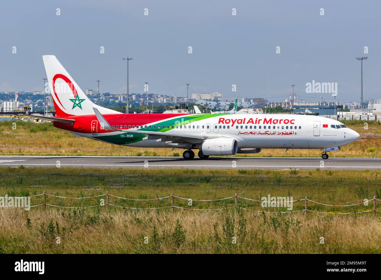 Paris, France - June 4, 2022: Royal Air Maroc Boeing 737-800 airplane at Paris Orly airport (ORY) in France. Stock Photo