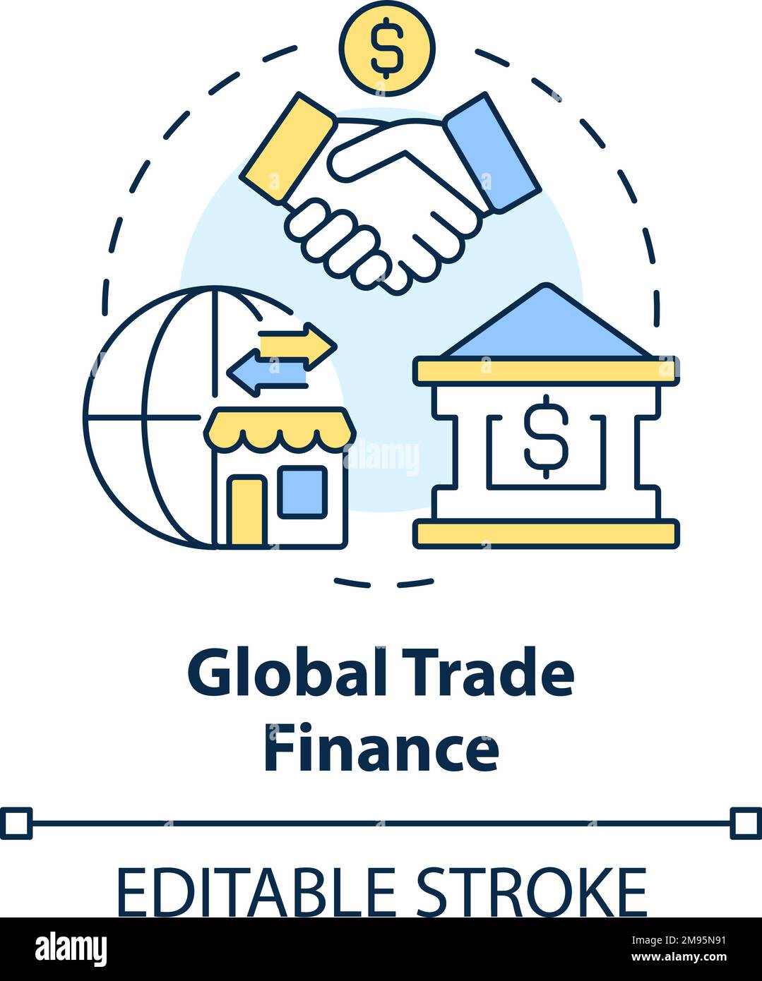Global trade finance concept icon Stock Vector Image & Art - Alamy
