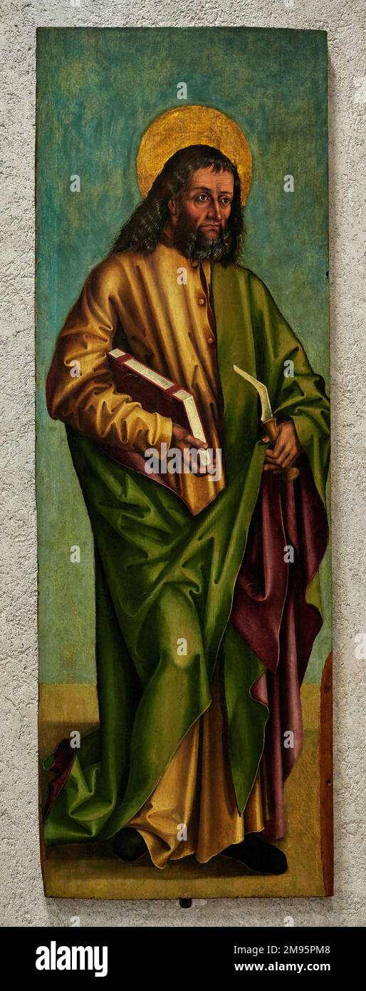 S. Bartolomeo olio su tavola pittore tirolese della fine del XV